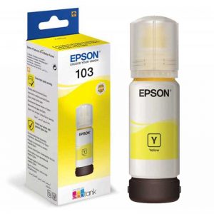 Bouteilled'encre 103EcoTank Yellow(C13T00S44A)