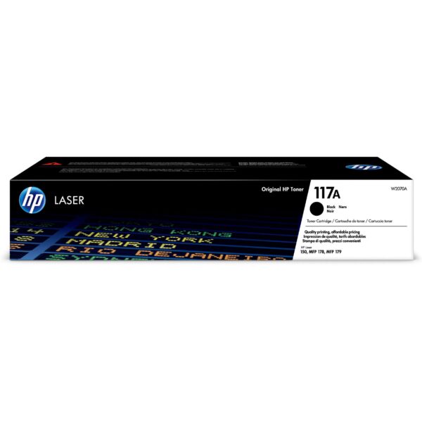 HP 117A BLACK ORIGINAL LASER TONER CARTRIDGE(W2070A)