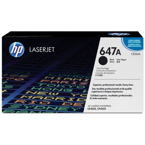 HP 647A Black ORIGINAL LASERJET TONER CARTRIDGE(CE260A)