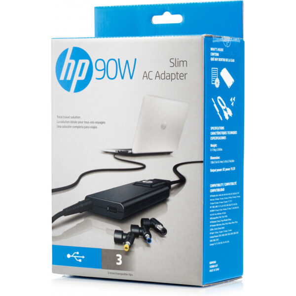 HP 90W Slim AC Adapter-EURO(H6Y83AA)