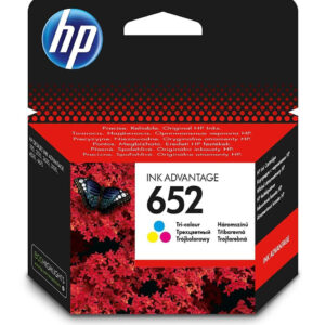 HP 652 Tri-color Original Ink Advantage Cartridge(F6V24AE)