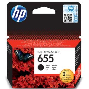 HP 655 Black Original Ink Advantage Cartridge(CZ109AE)