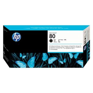 HP 80 Black DesignJet Printhead and Printhead Cleaner(C4820A)