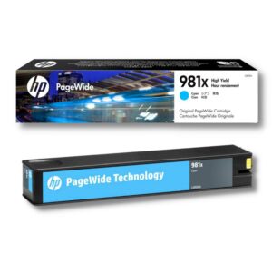 HP 981X High Yield Cyan Original PageWide Cartridge(L0R09A)