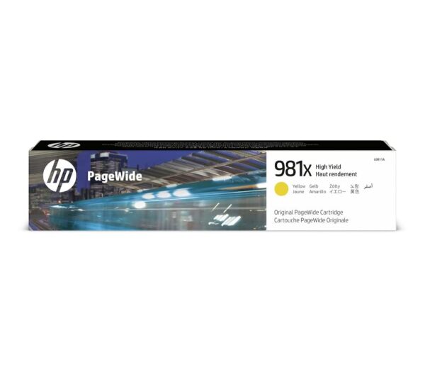 HP 981X High Yield Yellow Original PageWide Cartridge(L0R11A)