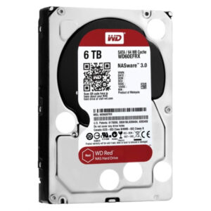 Disque dur WD 6TB Red NAS drive, 3.5" SATA 5400RPM (WD60EFBX)