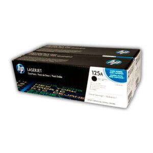 HP 125A 2-pack Black Original LaserJet Toner Cartridges (CB540AD)