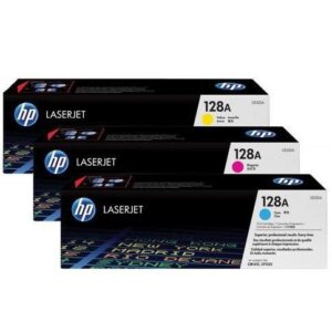 HP 128A 3-pack Cyan/Magenta/Yellow Original LaserJet Toner Cartridges (CF371AM)