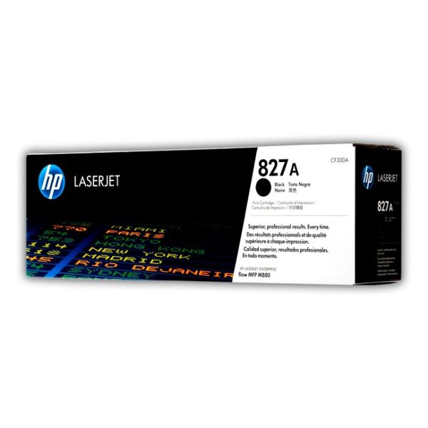 HP 827A Black Original LaserJet Toner Cartridge (CF300A)