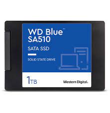 Western Digital 1TB WD Blue SA510 SATA Internal Solid State Drive SSD - SATA III 6 Gb/s, 2.5"/7mm, Up to 560 MB/s (WDS100T3B0A)