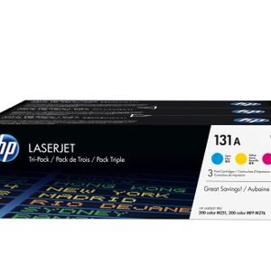 HP 131A 3-pack Cyan/Magenta/Yellow Original LaserJet Toner Cartridges (U0SL1AM)